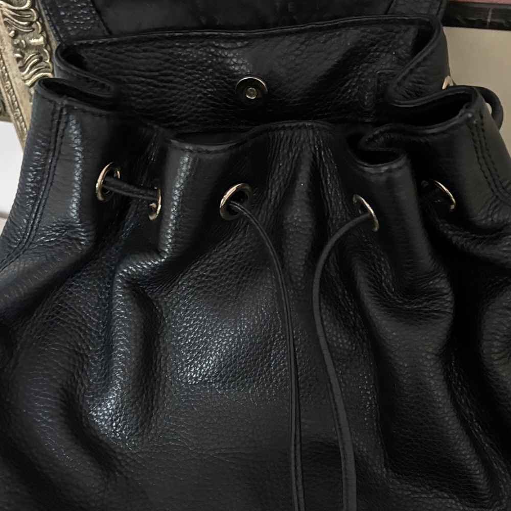 Kate Spade Black Leather Backpack - Picture 4 of 5